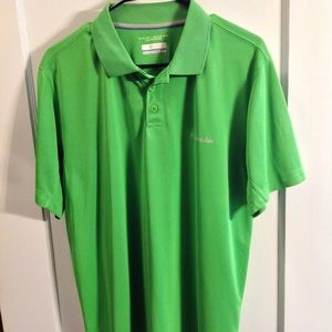 Medium Green Columbia Omni Shade Polo